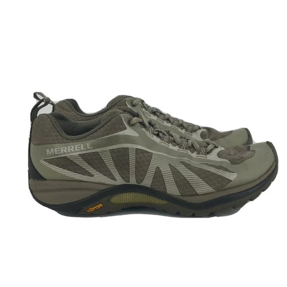 Merrell Shoes - Merrell Womens Siren Edge J03120 Gray Hiking Shoes Size US 7 Vibram Soles